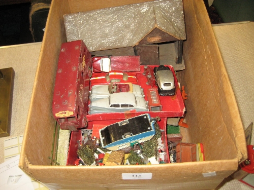 Quantity of various unboxed Dinky die-cast metal model vehicles together with a quantity of