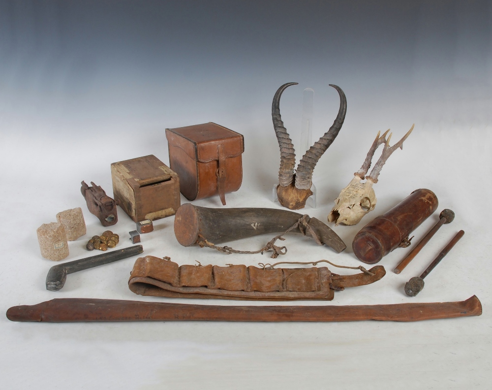 A collection of items relating to HON. R. F. CARNEGIE, GORDON HIGHLANDERS brought back from Tours