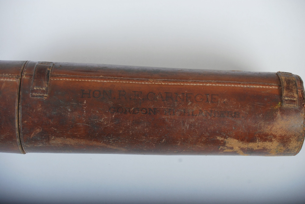 A collection of items relating to HON. R. F. CARNEGIE, GORDON HIGHLANDERS brought back from Tours - Image 10 of 11