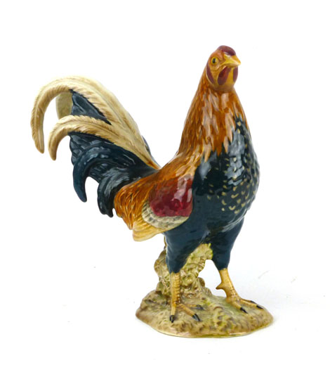 A Beswick figure of a game cock, model number 2059, impressed marks to base, h. 24 cm   CONDITION