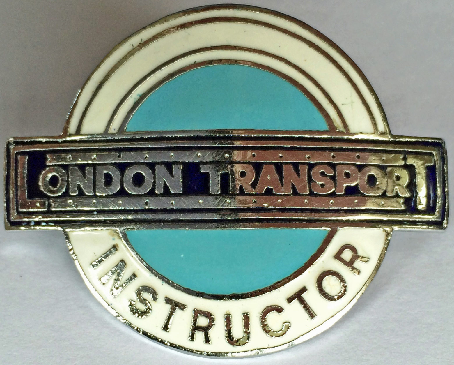 London Transport Bus Conductor Instructor's CAP BADGE as issued to experienced bus conductors who