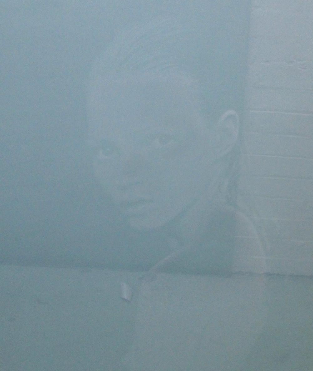 RAY SUTTON (Contemporary), 'Blue Kate Moss', giclée print, 107.5cm x 91.5cm, signed, dated verso and