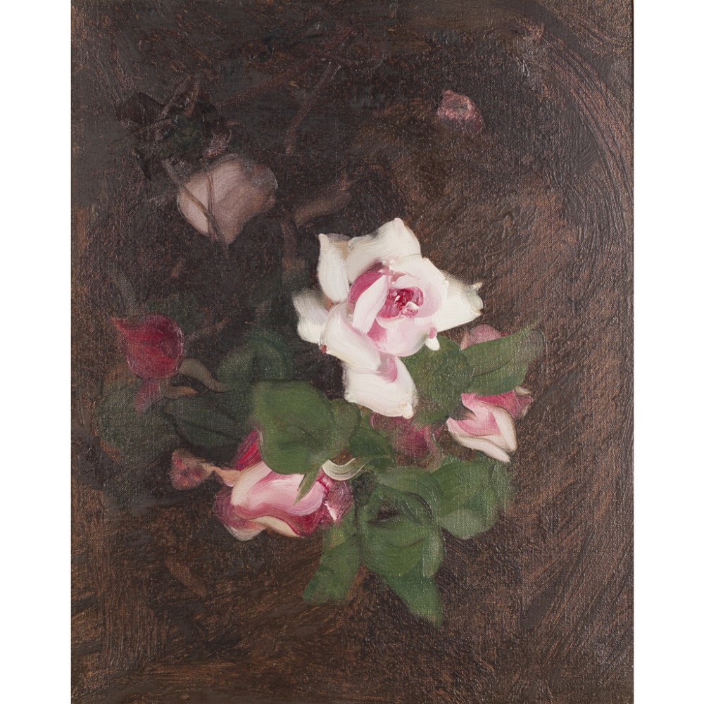 STUART PARK (SCOTTISH 1862-1933)STILL LIFE OF PINK ROSESSigned, oil on canvas51cm x 41cm (20in x