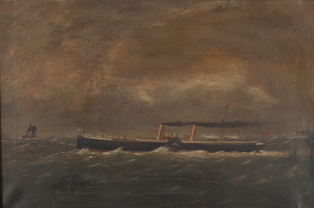 J. CARROLLPADDLE STEAMERSigned and dated 1896, oil on canvas59cm x 90cm (23.25in x 35.5in)