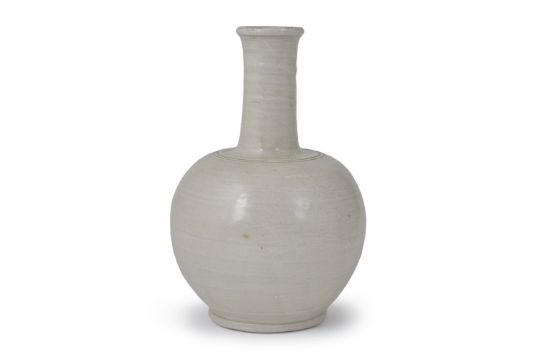 William Marshall (British, 1923-2007) Bottle Vase Porcelain, pale green celadon glaze, two incised