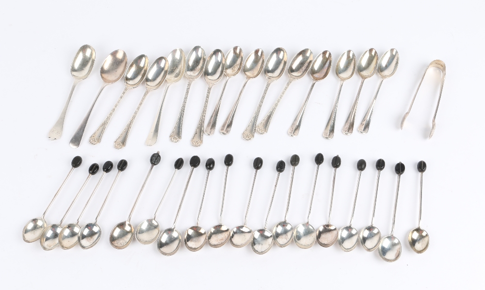 A QUANTITY OF VARIOUS COFFEE SPOONS approximately 290grams in weight overall