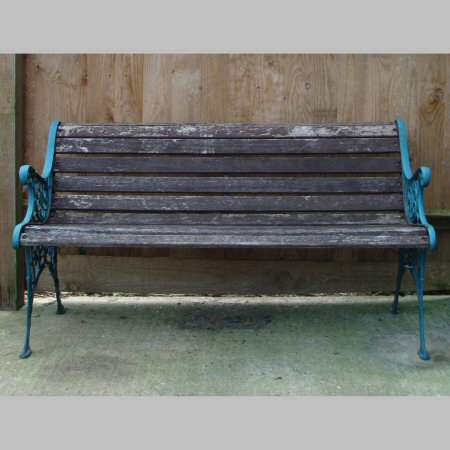 A teak garden bench, 127cm
