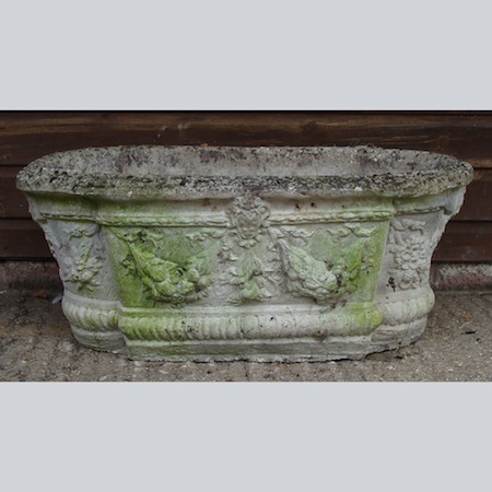 A reconstituted stone planter, 80cm