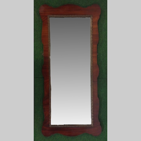 A 19th century mahogany framed wall mirror, 110cm tall