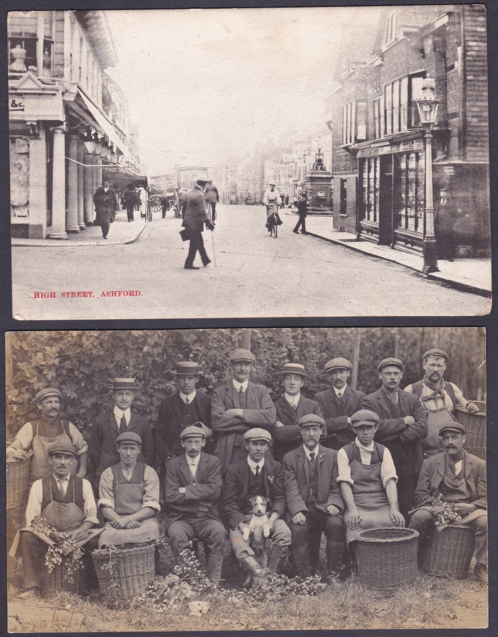 POSTCARDS : ASHFORD KENT : A fantastic collection of early postcards with scenes of Ashford noted to