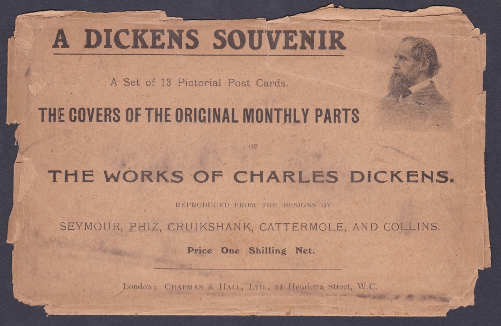 POSTCARDS : CHARLES DICKENS, 1905 The Works of Charles Dickens set of 13 pictorial cards in fine