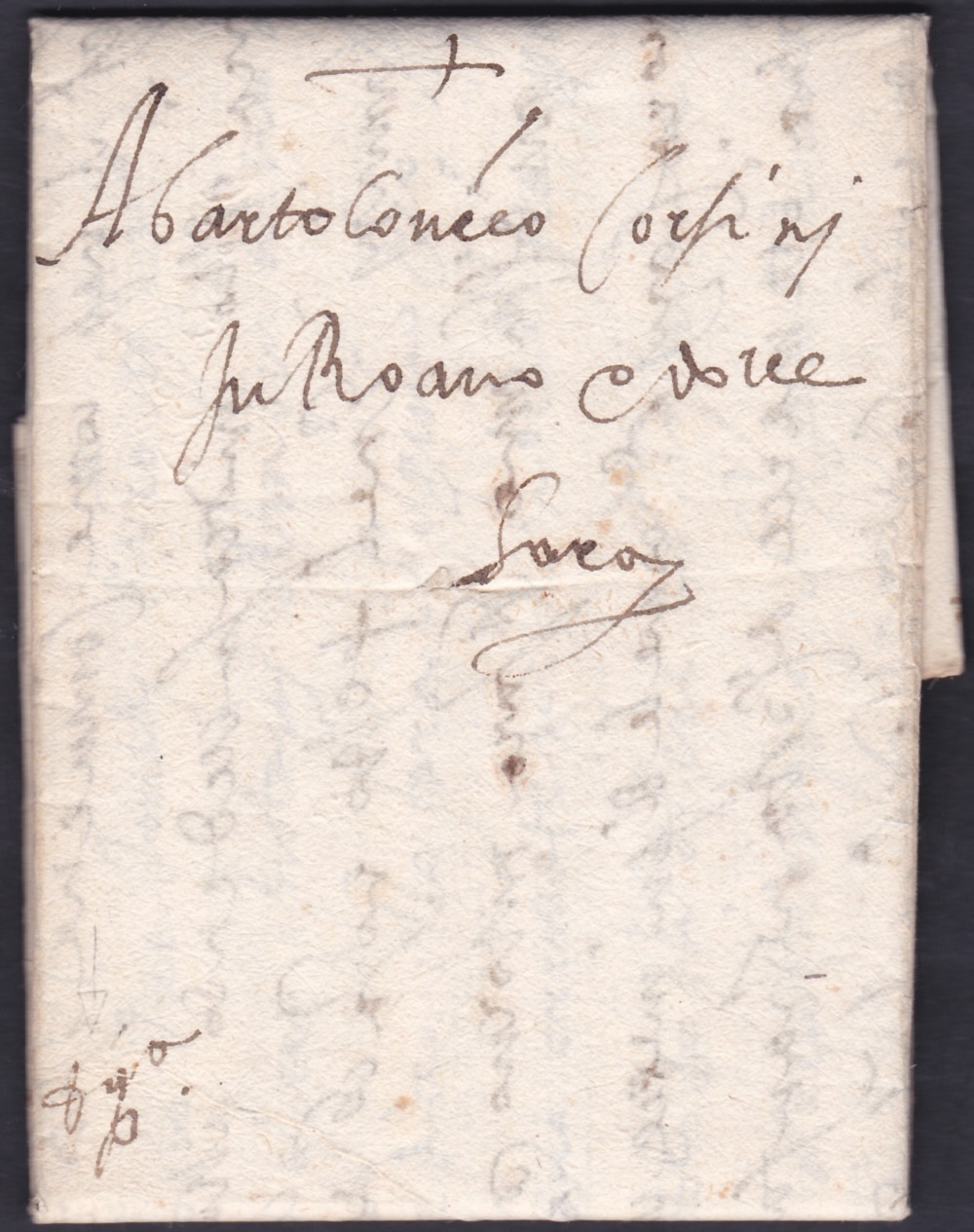 GREAT BRITAIN POSTAL HISTORY : 1587 letter from London to Rouen, Giovanni Filippo and Alessandro del