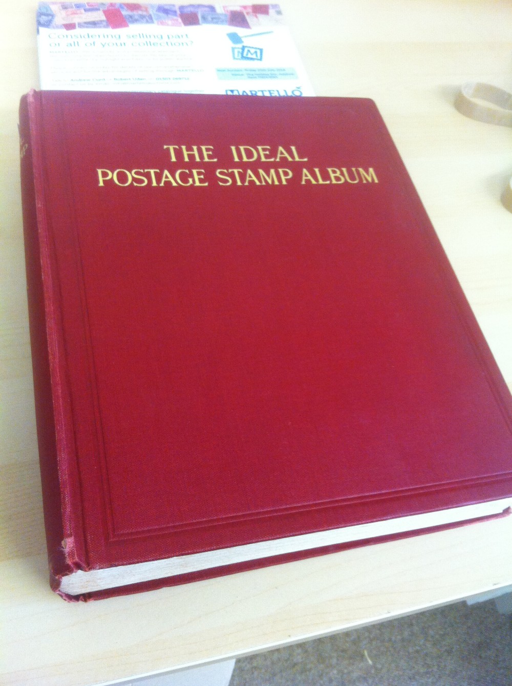 Printed Ideal album, eighth edition, sparsely filled but great for expansion and much sought after.