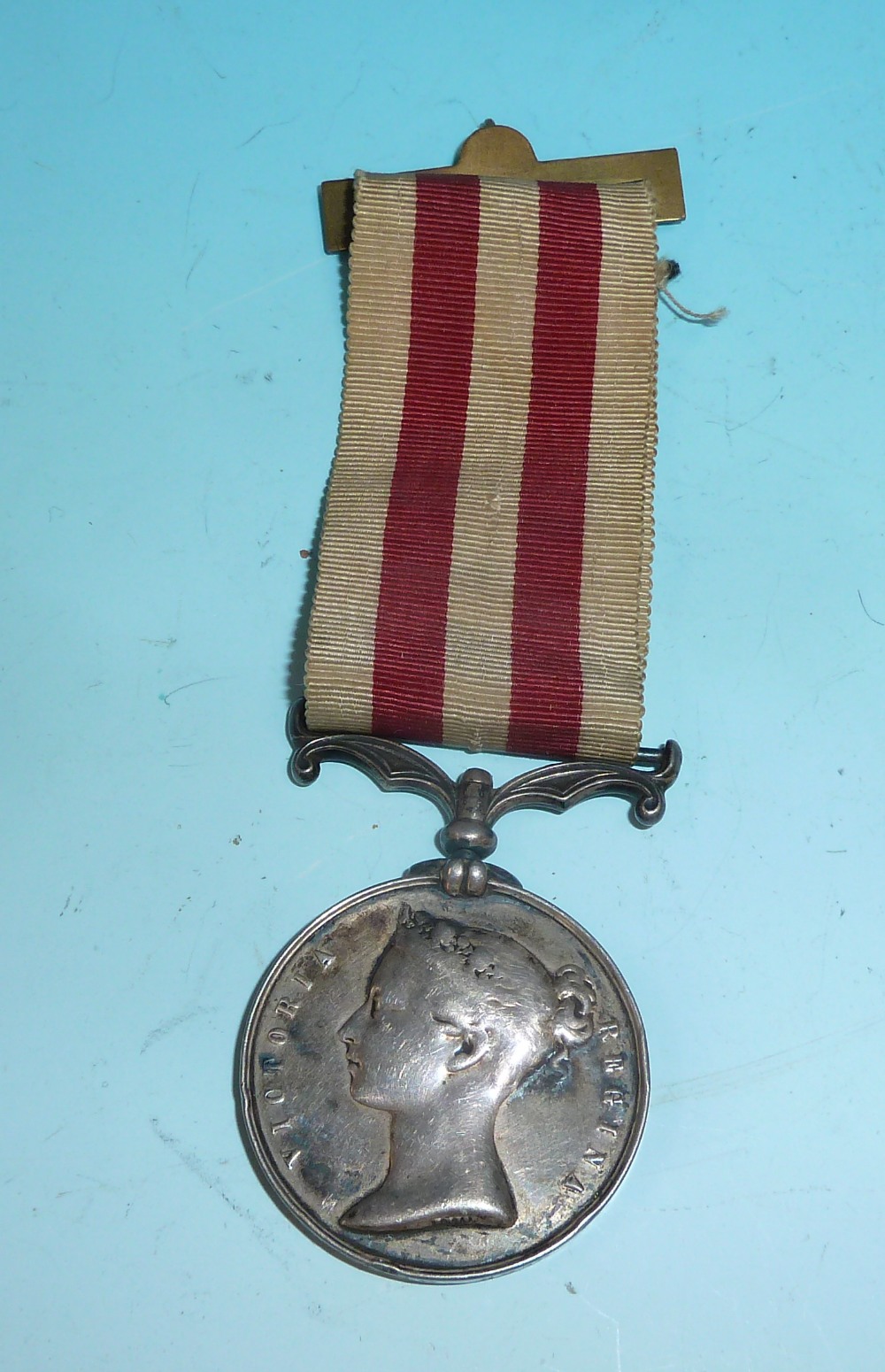 An Indian Mutiny medal (no clasp) to Private William Shaw 32nd Light Infantry (32nd Foot. Cornwall)