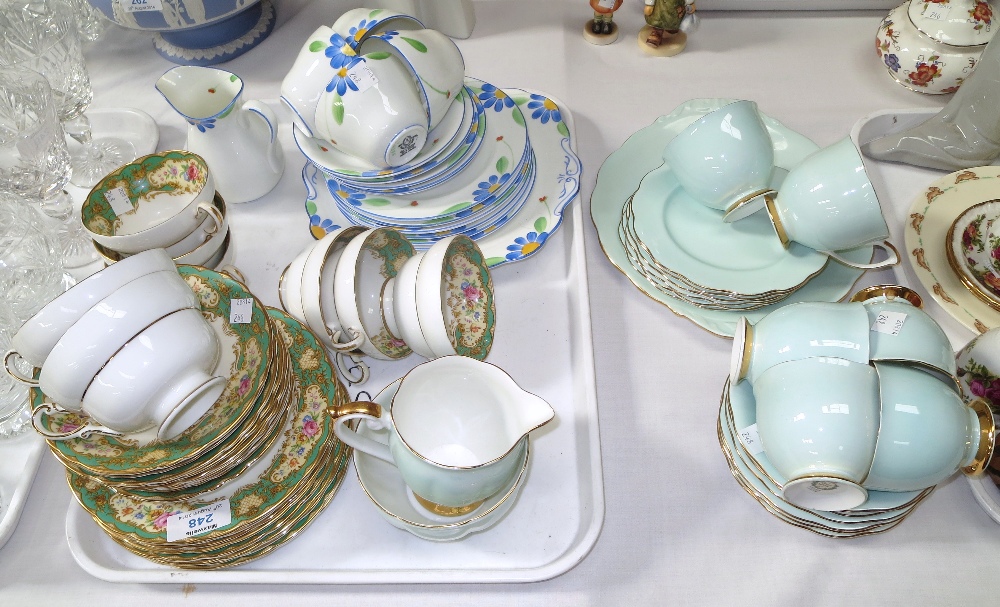 A Paragon ""Pompadour"" 24 piece part tea set; a Queen Anne 21 piece part tea set; a 1930`s part