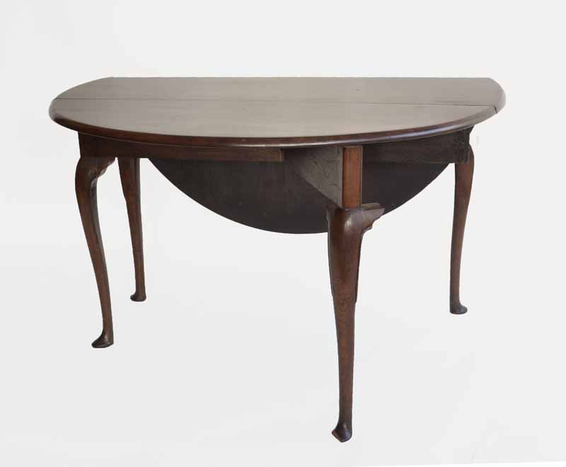 A George II Style Walnut Drop Leaf Breakfast Table c.1750 and later. The table of Queen Anne style