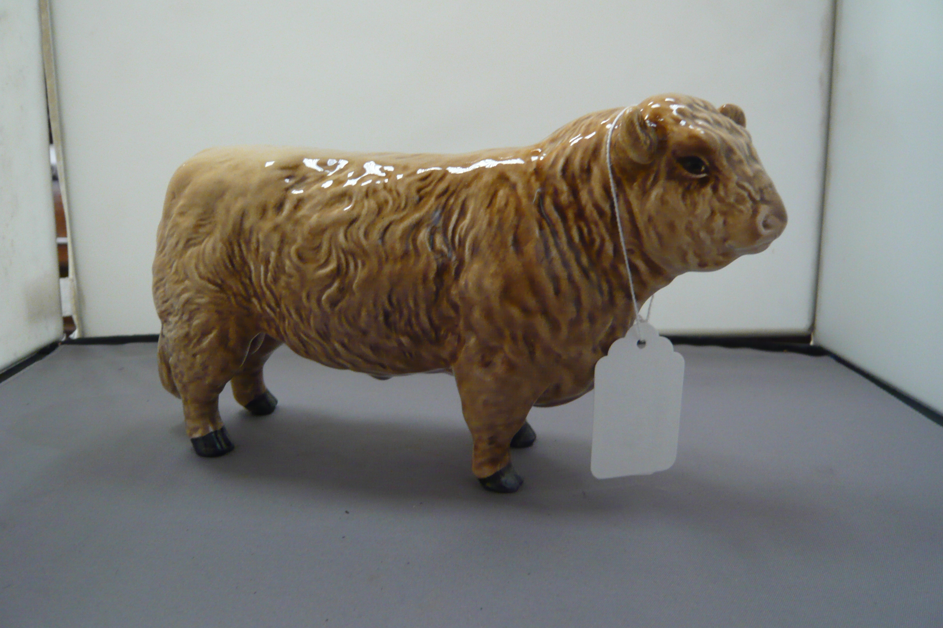 A Beswick Galloway bull silver - Dunn 1746C