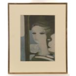 * ANDRÉ MINAUX (FRENCH 1923 - 1986), SANDRA lithograph on paper 25cm x 18cm Mounted, framed and