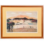 * HAMISH MACDONALD PAI (SCOTTISH 1935 - 2008), FARM GATE, ARRAN limited edition colour print,