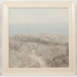 * SUE BIAZOTTI, MISTY MORNING oil on canvas, signed 80cm x 80cm Framed