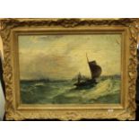 SCOTTISH SCHOOL, FRENCH FISHERMAN oil on canvas, signed J Henderson 33cm x 49cm Framed the