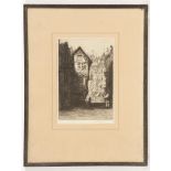 WILLIAM RENISON (SCOTTISH 1866 - 1940), MAISON JEANE D'ARC ROUEN etching, signed in pencil 29cm x