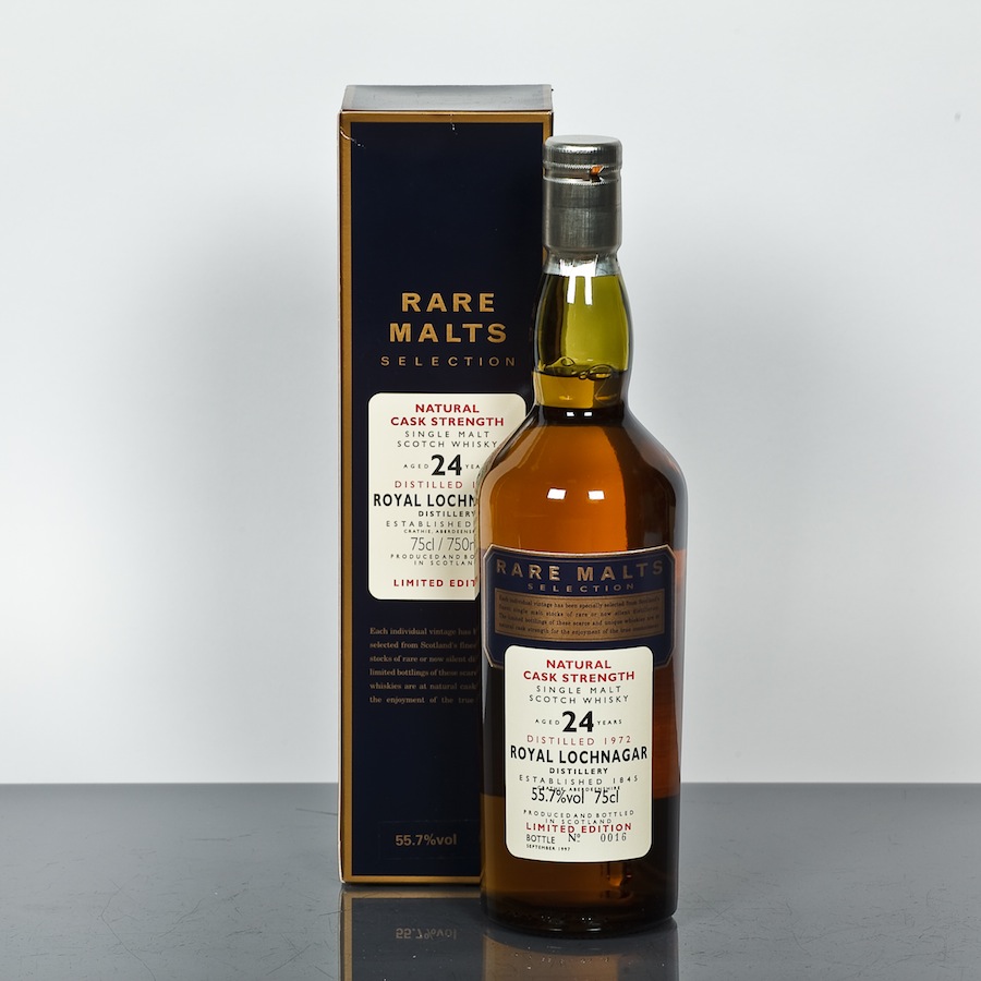 ROYAL LOCHNAGAR 24 YEAR OLD RARE MALTS  Natural cask strength single Highland Malt Whisky.