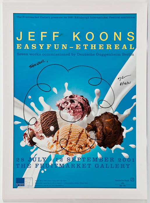 JEFF KOONS (AMERICAN b.1955), FULL COLOUR EXHIBITION POSTER: EASYFUN - ETHEREAL: SEVEN WORKS