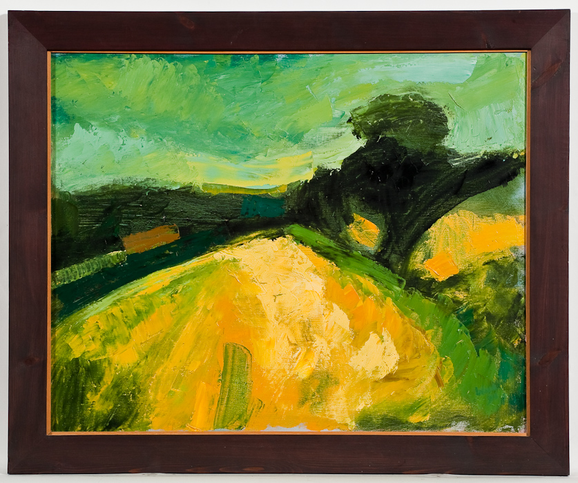 * CHRISTOPHER WOOD RSW, AUTUMN FIELDS oil on canvas, signed 62cm x 77cm (24.4 x 30.3 inches) Framed