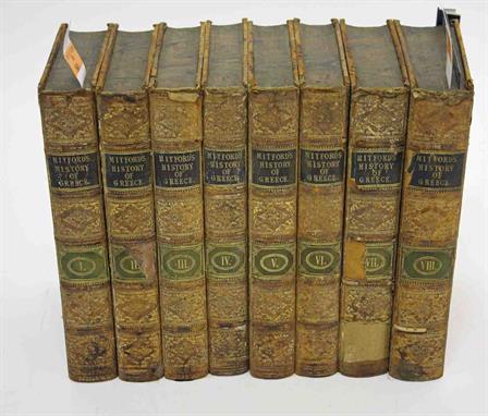 MITFORD, William, The History of Greece, London 1838, in 8 volumes, full speckled calf, tooled