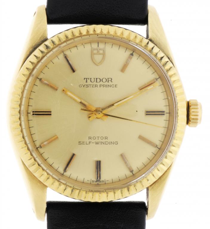A ROLEX TUDOR 18CT GOLD SELF WINDING WRISTWATCH  OYSTER PRINCE  Ref 7987/8, Serial no 767725,
