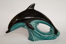 Poole pottery dolphin statuette