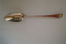 A George III Exeter silver basting spoon, maker H.F untraced, 1809, old English pattern,