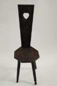 A 19th century Welsh spinning chair