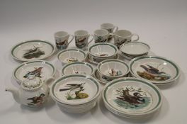 Portmeirion dinner service with scenes of birds