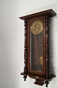 An early 20th century Vienna regulator clock