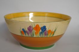 A Clarice Cliff crocus pattern bowl