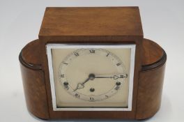 Art Deco mechanical chiming mantle clock