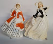 Two Royal Doulton figurines: Autumn Breeze and Noella