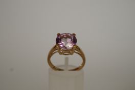 A single stone dress ring, finger size N