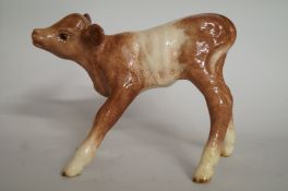 A rare Beswick Hereford calf,  "Roan 854"