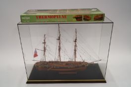 Scale model wooden ship 'Thermopylae' 1:24 scale.  Hand built with original box and instructions and