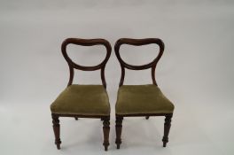 Pair of balloon back chairs