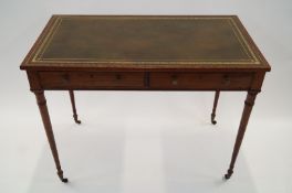 A mahogany hall table