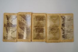 A collection of 19th century Stereoview cards