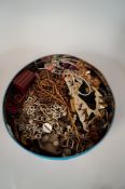 A quantity of assorted costume jewellery and beads