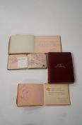 A collection of autograph albums with numerous autographs of circa 1930s panto and music hall stars