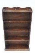 Single early 20th century oak bookcase