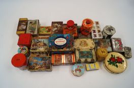 A good collection of tins including Huntley and Palmers etc