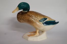 A Beswick Mallard duck squatting "817-2"